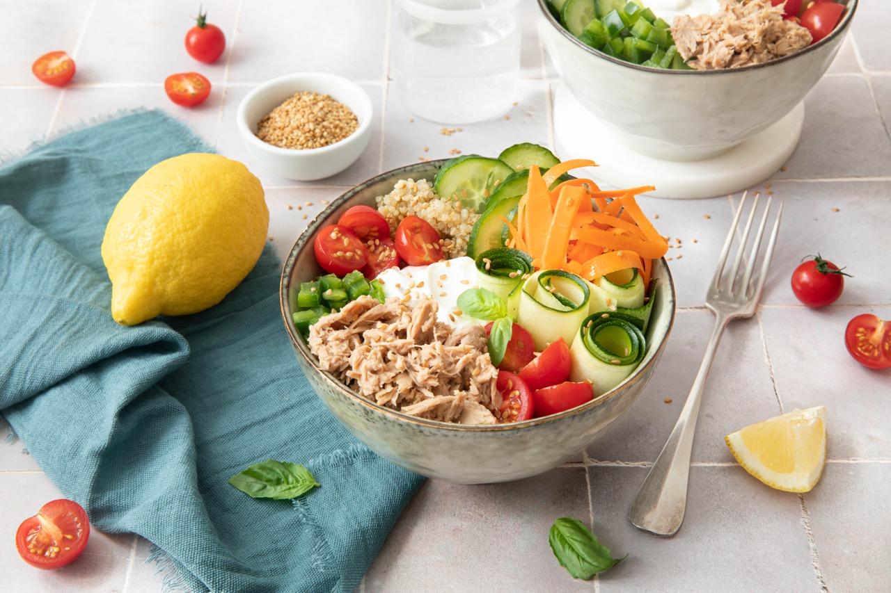  Pokébowl de thon & légumes d’été par le Phare d’Eckmühl